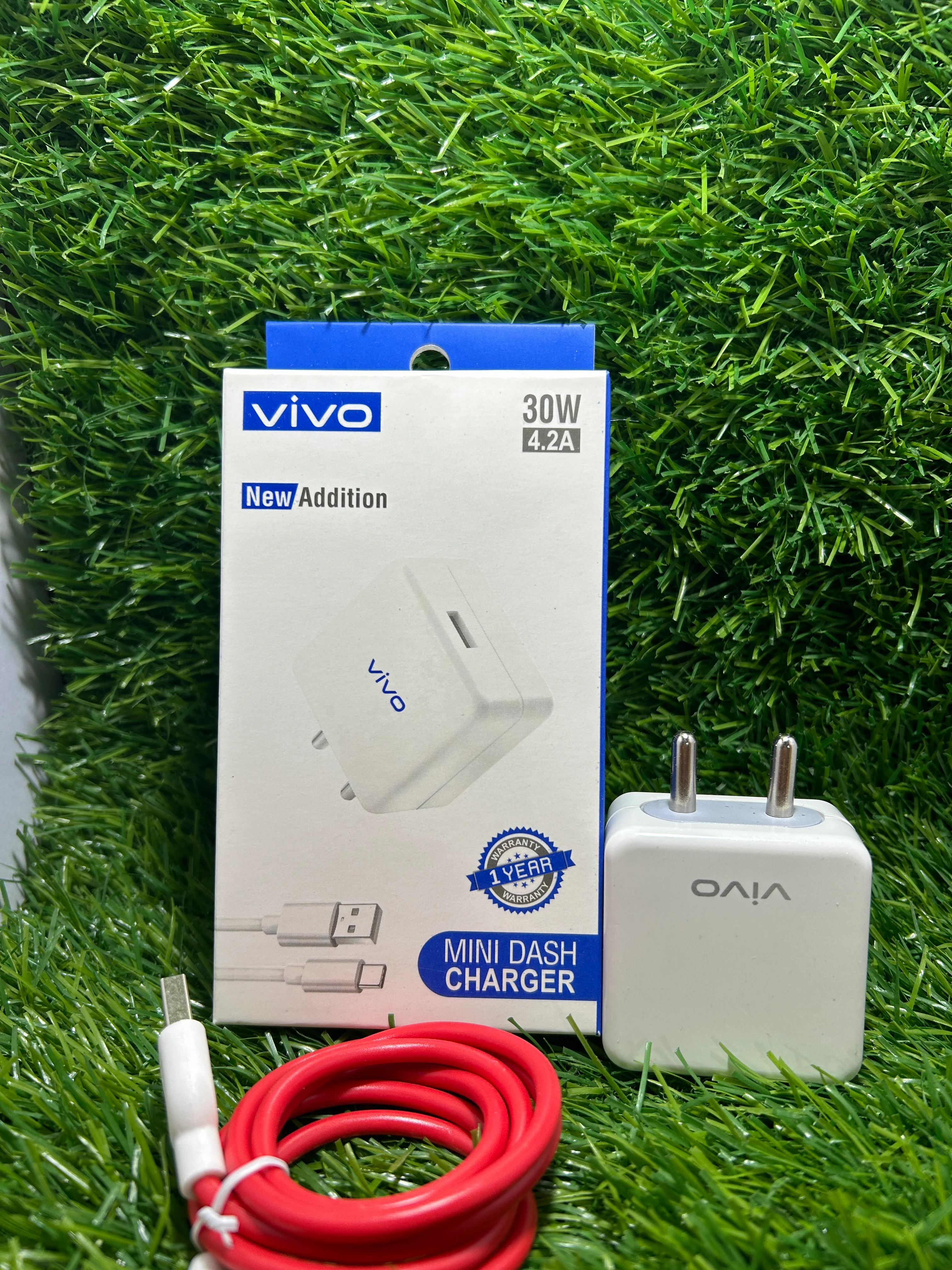 Mini Dash Oppo,Vivo,Mi, One+ 30W/4.2A V8 Charger with Cable - Image 3