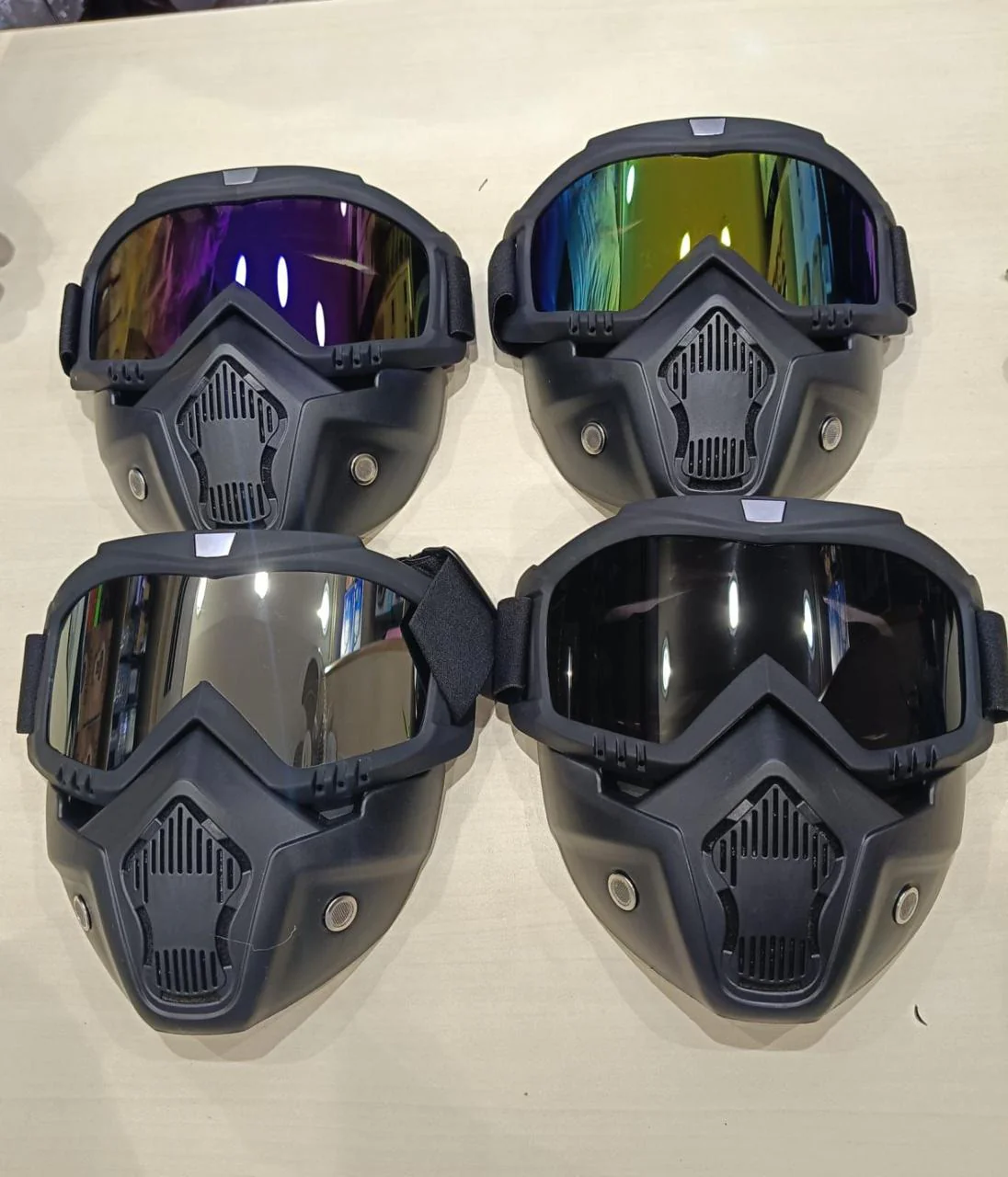 Goggle Mask Anti Scratch UV Protective Face and eyewear Dirt shild
