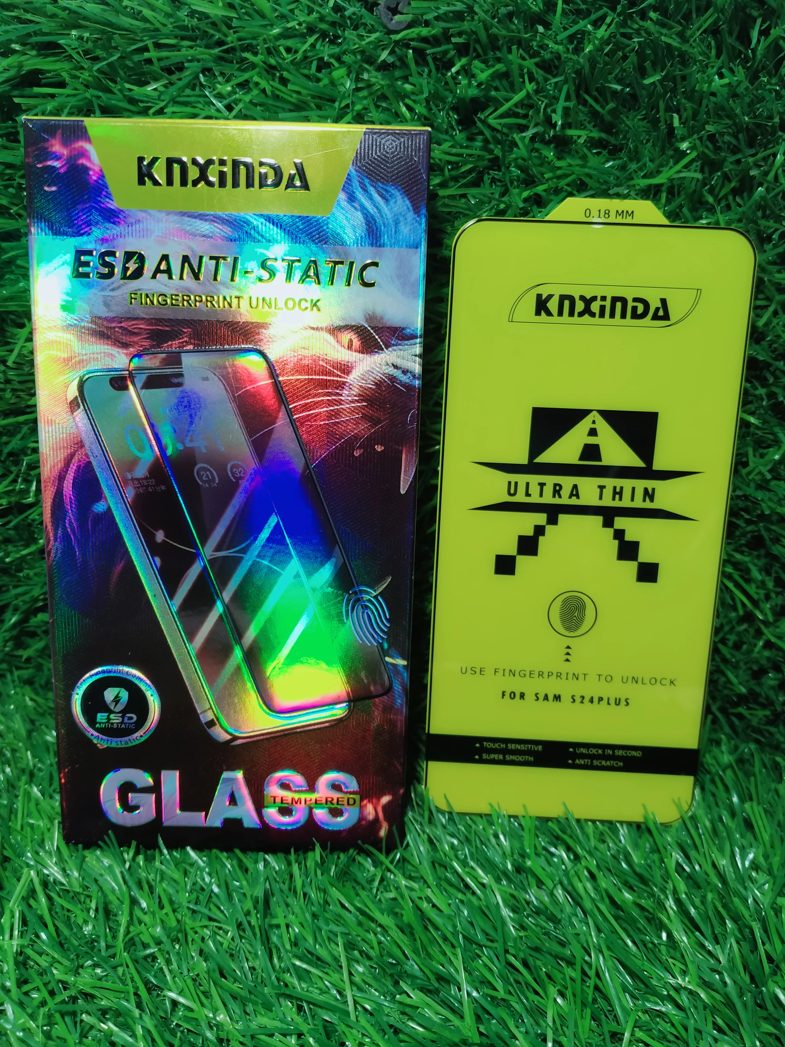 KNIXNDA ESD ANTI-static Fingerprint unlock temper glass