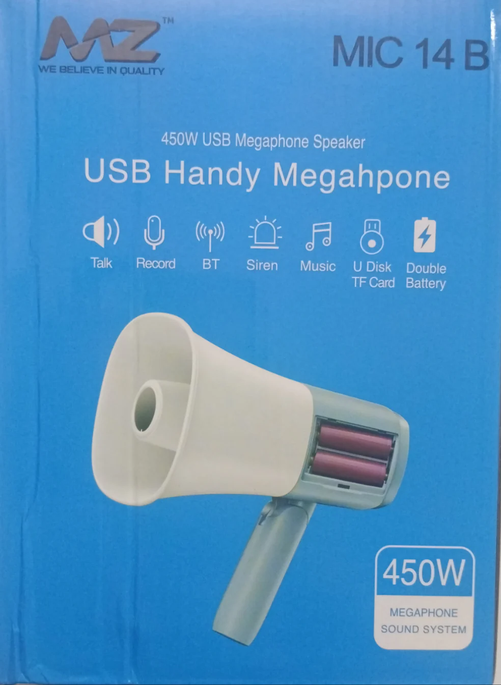 MZ MIC 14 Megaphone bluetooth speaker - Image 2
