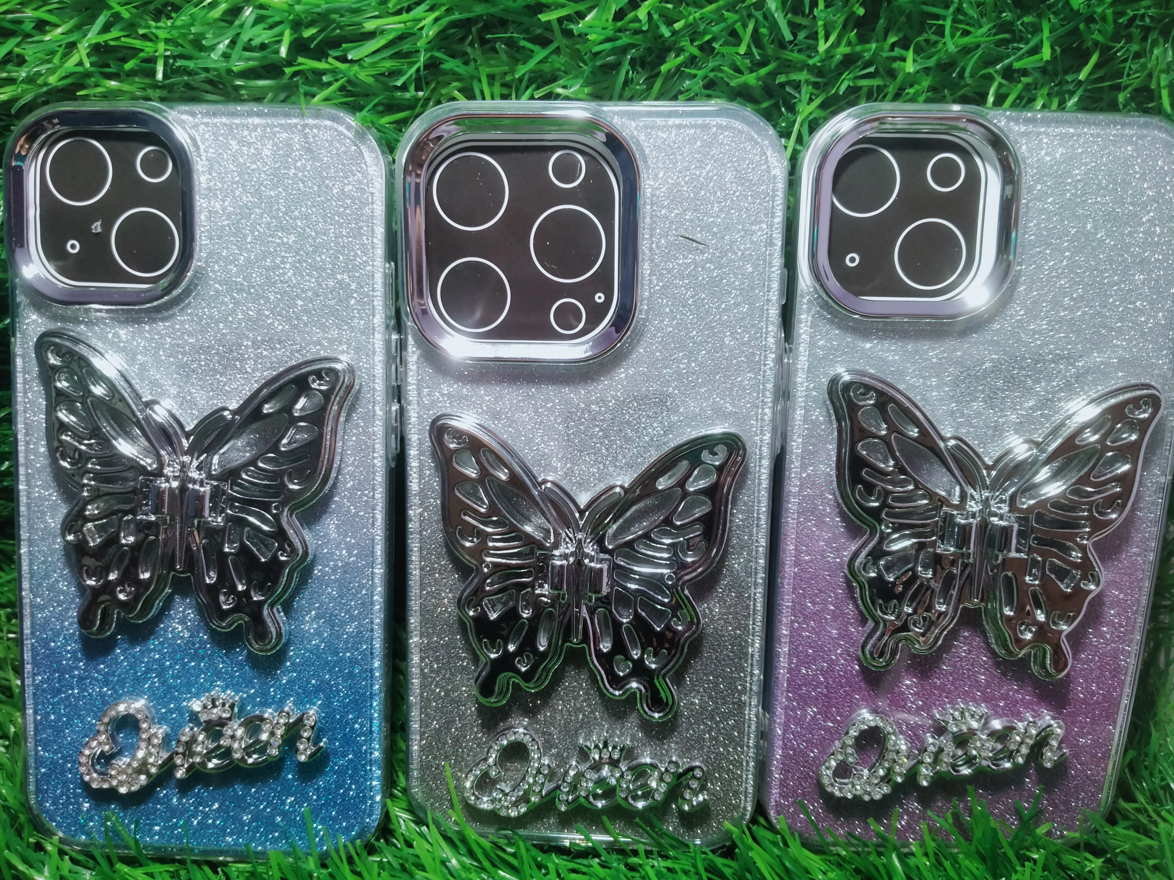 New butterfly Queen case(with stand)- iphone,1+ - Image 2