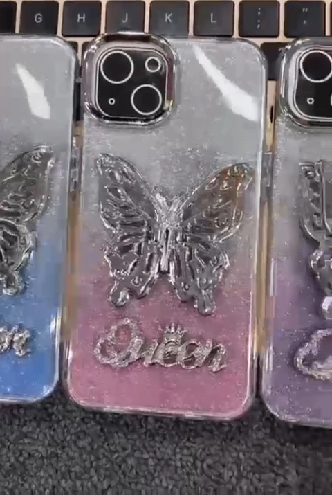 New butterfly Queen case(with stand)- iphone,1+ - Image 3