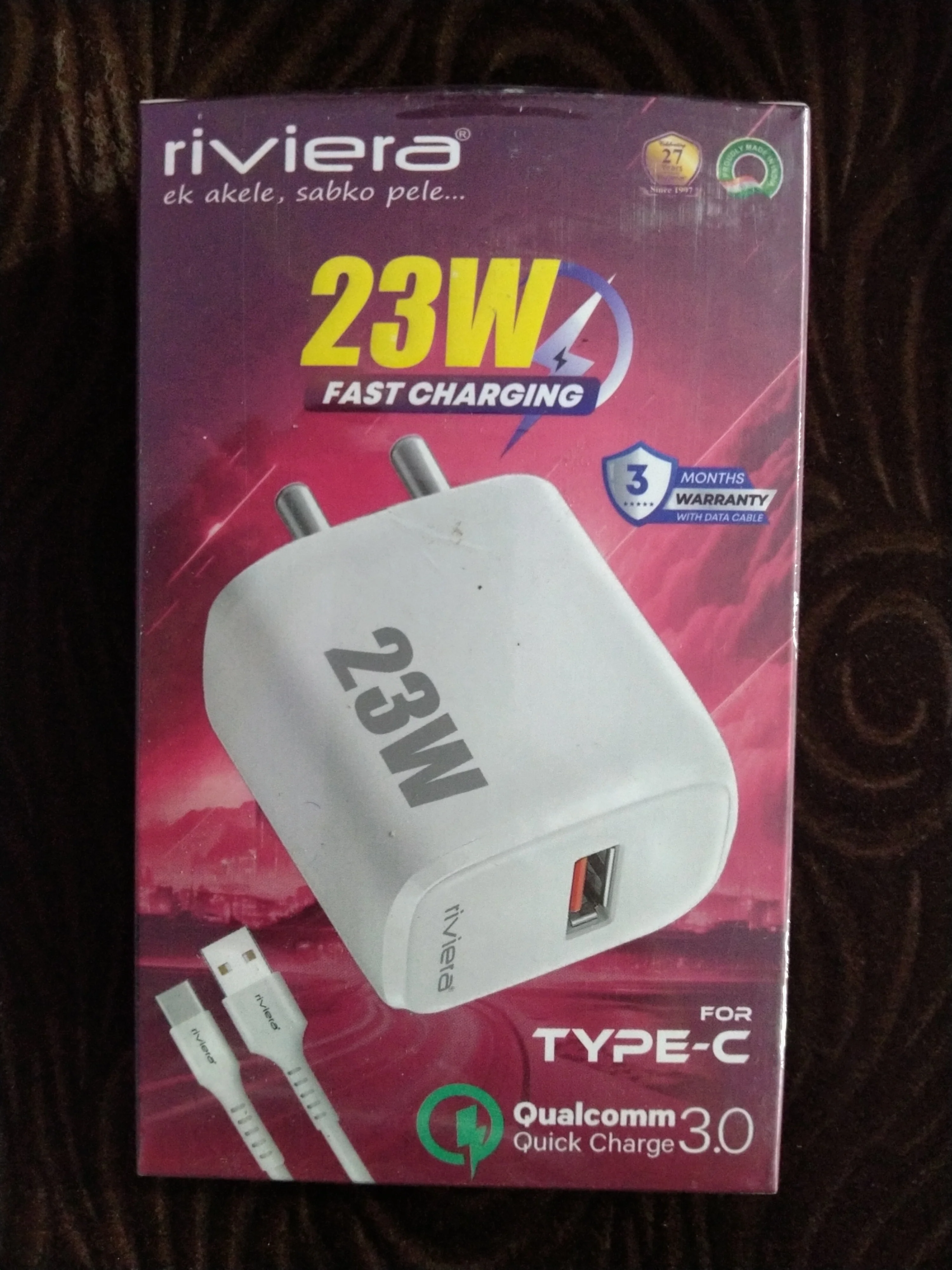 Riviera 23w PD V8 Charger